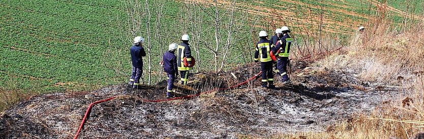 Flächenbrand bei Sollstedt (Foto: Bernd Peter)