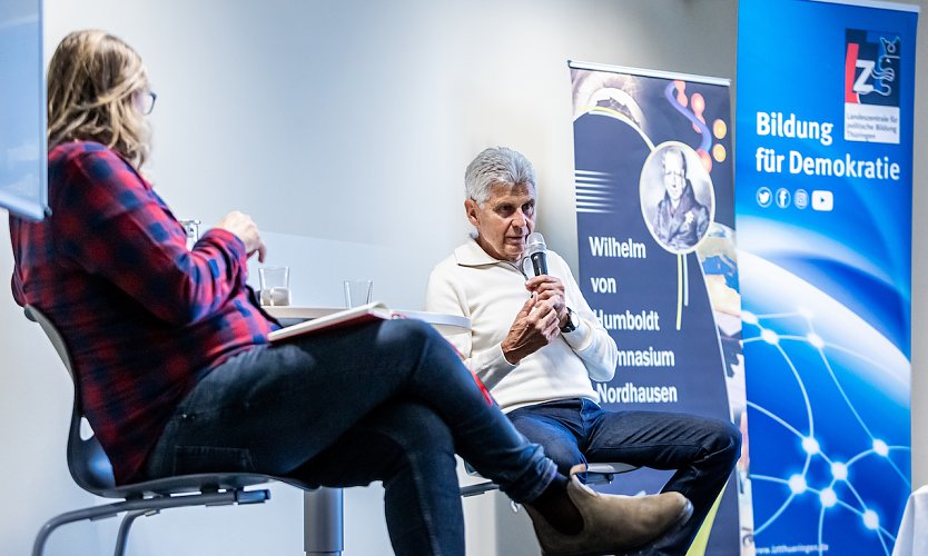 Der legendäre Nordhäuser Mittelstreckler Jürgen May besuchte das Humboldt Gymnasium (Foto: C.Keil) Der legendäre Nordhäuser Mittelstreckler Jürgen May besuchte das Humboldt Gymnasium (Foto: C.Keil)