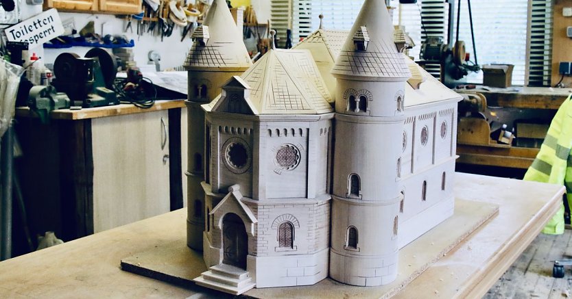 Die alte Bleicheröder Synagoge kehrt als Modell zurück (Foto: agl) Die alte Bleicheröder Synagoge kehrt als Modell zurück (Foto: agl)