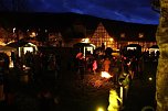 Weihnachtsmarkt in Obergebra bei Blitz und Donner (Foto: Michael Randel)
