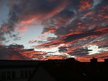 "Brennender" Himmel &uuml;ber Nordhausen (Foto: Michael M&uuml;ller)