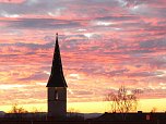 "Brennender" Himmel &uuml;ber Nordhausen (Foto: Michael M&uuml;ller)