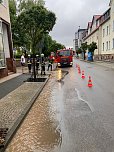 Viel Regen in kurzer Zeit: Feuerwehr im Einsatz (Foto: Silvio Dietzel)