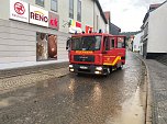 Viel Regen in kurzer Zeit: Feuerwehr im Einsatz (Foto: Silvio Dietzel)