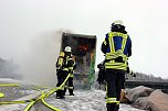Löscharbeiten A38 (Foto: Feuerwehr Heiligenstadt)