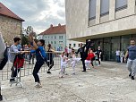 Die Eleven des Tanzstudio Radeva konnten am Denkmaltag gleich an zwei Orten auftreten (Foto: Dimitar Radev)