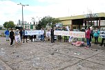 Protestaktion bei Van Asten (Foto: S. Dietzel)