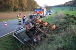 Traktorunfall bei Steigerthal gestern Nachmittag (Foto: S.Dietzel)