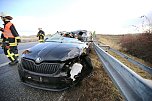 Mehrere Schutzengel an Bord gehabt - Unfall auf der A38 (Foto: S. Dietzel)