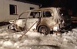 Fahrzeugbrand (Foto: DW Bad Frankenhausen)