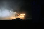 Flammen in Wipperdorf (Foto: S. Dietzel)