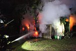 Schuppenbrand heute Morgen (Foto: S.Dietzel)
