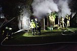 Schuppenbrand heute Morgen (Foto: S.Dietzel)