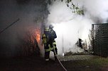 Schuppenbrand heute Morgen (Foto: S.Dietzel)