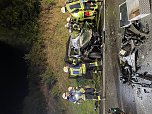 Schwerer Unfall an der Anschlussstelle Worbis (Foto: S. Dietzel/Feuerwehr Worbis)