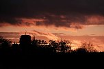 Abendrot &uuml;ber Nordhausen (Foto: Peter Blei)