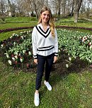 Maxima Rang heute Vormittag im Arboretum (noch in "Zivil") (Foto: R.Rothe)