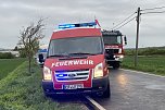 Schwerer Unfall am Montagmorgen auf der Ortsverbindung zwischen Rockstedt und Bellstedt im Kyffhäuserkreis (Foto: Silvio Dietzel)
