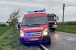 Schwerer Unfall am Montagmorgen auf der Ortsverbindung zwischen Rockstedt und Bellstedt im Kyffh&auml;userkreis (Foto: Silvio Dietzel)