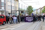 Demonstrationszug durch die Nordhäuser Innenstadt (Foto: agl) Demonstrationszug durch die Nordhäuser Innenstadt (Foto: agl)