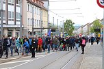 Demonstrationszug durch die Nordhäuser Innenstadt (Foto: agl) Demonstrationszug durch die Nordhäuser Innenstadt (Foto: agl)