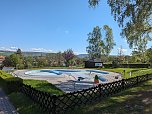 Im Bergbad „Sonnenblick“ in Sondershausen sind die Vorbereitungen auf die kommende Badesaison in vollem Gange (Foto: Janine Skara)