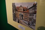 Kleine Sonderausstellung in der Flohburg mit Zeichnungen von Frank Schmidt (Foto: agl)
