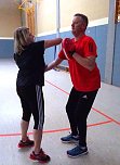 Lehrgang f&uuml;r Selbstverteidigung und Selbstbehauptung f&uuml;r Frauen in der Zweifelderhalle in Bad Frankenhausen (Foto: Peter Ke&szlig;ler)