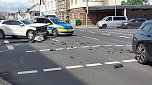 Unfall in der Freiherr-vom-Stein-Stra&szlig;e (Foto: S. Dietzel)