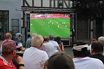 Public Viewing auf dem Neumarkt in Bad Langensalza zum Achtelfinalspiel der EM 2024 - Deutschland gegen D&auml;nemark (Foto: Eva Maria Wiegand)