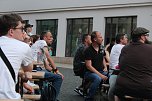 Public Viewing auf dem Neumarkt in Bad Langensalza zum Achtelfinalspiel der EM 2024 - Deutschland gegen D&auml;nemark (Foto: Eva Maria Wiegand)
