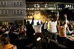 Public Viewing auf dem Neumarkt in Bad Langensalza zum Achtelfinalspiel der EM 2024 - Deutschland gegen D&auml;nemark (Foto: Eva Maria Wiegand)