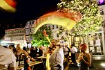Public Viewing auf dem Neumarkt in Bad Langensalza zum Achtelfinalspiel der EM 2024 - Deutschland gegen D&auml;nemark (Foto: Eva Maria Wiegand)