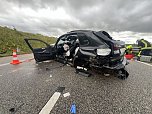 Unfall auf der A71 (Foto: S. Dietzel)