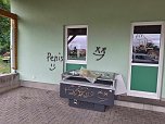 Sportlerheim des FSV Schernberg Sondershausen beschmiert (Foto: S. Dietzel)