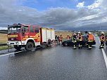 Unfall heute Abend auf der A 38 (Foto: S.Dietzel)