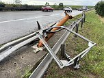 Unfall heute Abend auf der A 38 (Foto: S.Dietzel)