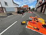 Unfall in Breitenbach (Foto: Feuerwehr Breitenbach/Eichsfeld , Silvio Dietzel) Unfall in Breitenbach (Foto: Feuerwehr Breitenbach/Eichsfeld , Silvio Dietzel)