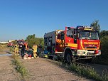 Feuerwehreinsatz am Bahngel&auml;nde (Foto: nnz)