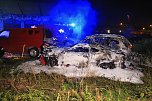 In Nordhausen mussten in der Nacht brennende Fahrzeuge gel&ouml;scht werden (Foto: S. Dietzel)