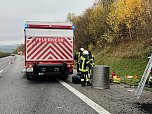 LKW Unfall auf der A38 (Foto: S. Dietzel)