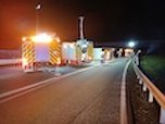 LKW-Unfall auf der A71 (Foto: S.Dietzel)