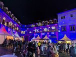 Lichterglanz im Sondersh&auml;user Schlosshof (Foto: Janine Skara)