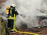 Feuerwehreinsatz auf dem alten Campingplatz bei Hainrode (Foto: S. Dietzel)
