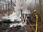 Feuerwehreinsatz auf dem alten Campingplatz bei Hainrode (Foto: S. Dietzel)