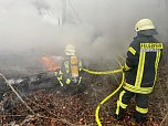 Feuerwehreinsatz auf dem alten Campingplatz bei Hainrode (Foto: S. Dietzel)