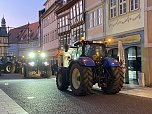 Das Jahr 2024 in Bad Langensalza - Bauerndemo in der Stadt (Foto: emw/oas)