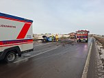 Unfall auf der A38 (Foto: SIlvio Dietzel/Feuerwehr Gro&szlig;wechsungen)