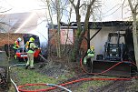 Scheunenbrand heute Morgen in Himmelsberg (Foto: S.Dietzel)