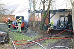 Scheunenbrand heute Morgen in Himmelsberg (Foto: S.Dietzel)